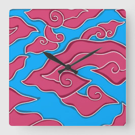 Mega Mendung Clocks Square Vierkante Klok