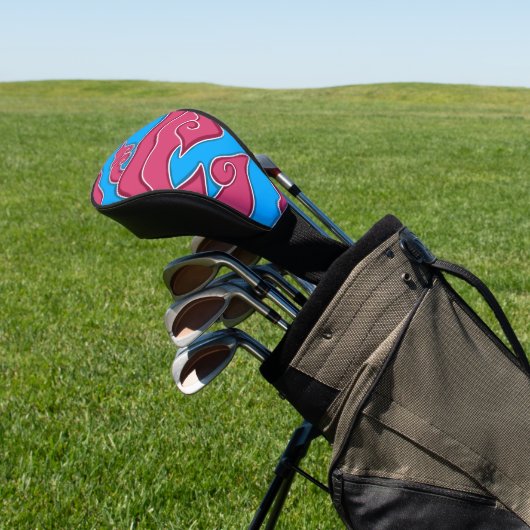 Mega Mendung Golf Head Hoesje Golfheadcover (Insitu)