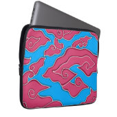Mega Mendung Laptop Hoesje Laptop Sleeve (Voorkant Rechts)