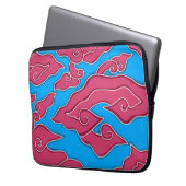 Mega Mendung Laptop Hoesje Laptop Sleeve (Voorkant Links)