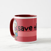 MEGA-mok. Mok (Voorkant links)