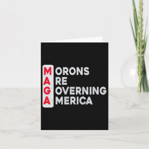 Mega Morons Besturen Amerika Grappig Anti Trump Kaart