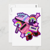 Mega Neon 80s-ontwerp Briefkaart (Voorkant / Achterkant)