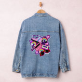 Mega Neon 80s-ontwerp Denim Jacket (Hangar)