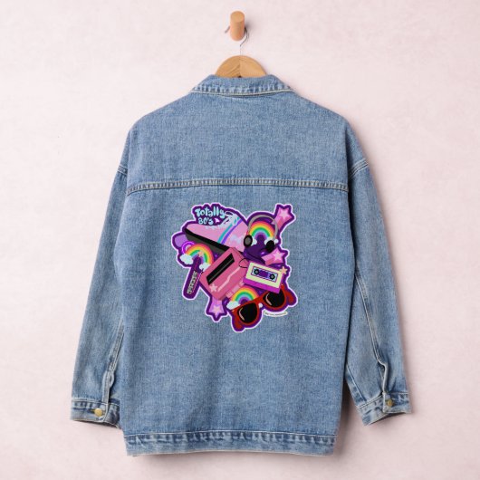Mega Neon 80s-ontwerp Denim Jacket (Hangar)