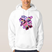 Mega Neon 80s-ontwerp Hoodie (Voorkant)