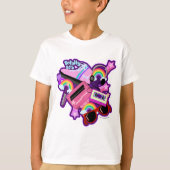 Mega Neon 80s-ontwerp T-shirt (Voorkant)