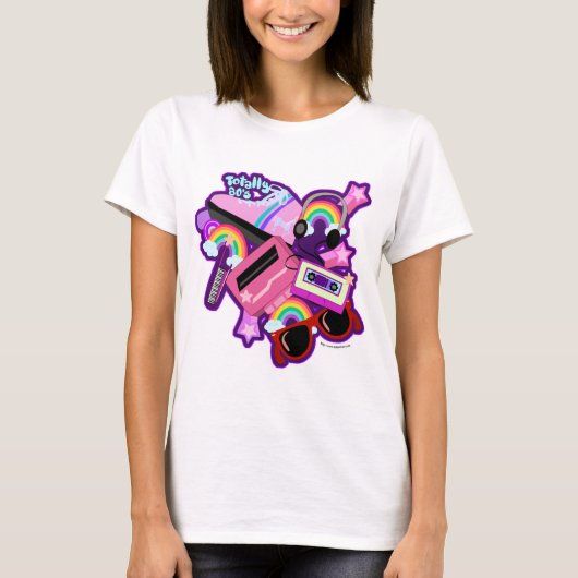 Mega Neon 80s Tijd T-shirt (Voorkant)