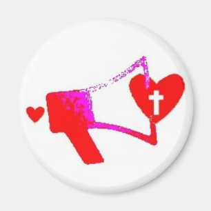 Mega Phone Heart Magneet