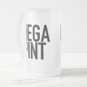 MEGA PINT Beer Wine Mok Glass Beer Vaderdag (Voorkant links)