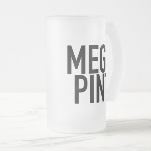 MEGA PINT Frosted Mok Cup bier Fathers Day (Voorkant rechts)