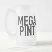MEGA PINT Frosted Mok Cup bier Fathers Day (Links)