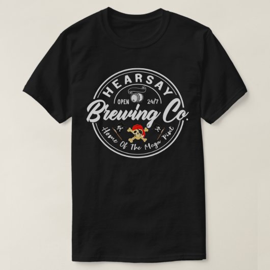 Mega Pint Hearsay Brewing Co klassique T-shirt (Design voorkant)
