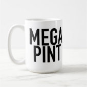 MEGA PINT-Mok Drink glazen koffiebier Koffiemok (Links)