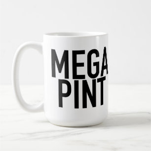 MEGA PINT-Mok Drink glazen koffiebier Koffiemok