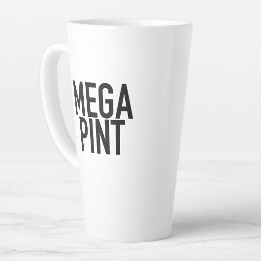 MEGA PINT-Mok Drink glazen koffiebier Latte Mok (Linkerhoek)