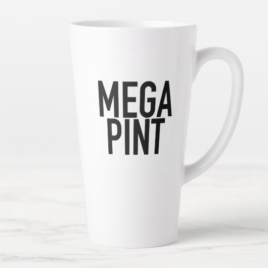 MEGA PINT-Mok Drink glazen koffiebier Latte Mok (Rechts)