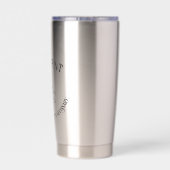 Mega Pint: Omdat het soms nodig is Geïsoleerde Drinkbeker (Achterkant)