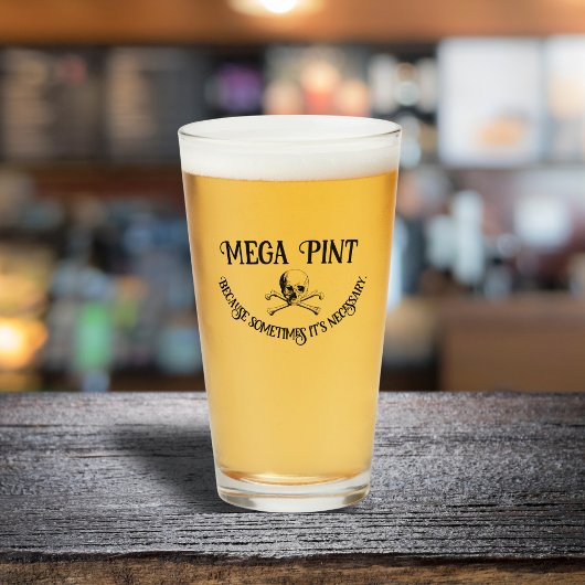 Mega Pint: Omdat het soms nodig is Glas