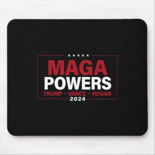 Mega Powers Trump Vance Hogan 2024 Patriottisch Gr Muismat