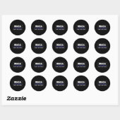 Mega Powers Trump Vance Hogan 2024 Patriottisch Gr Ronde Sticker (Vel)