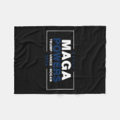 Mega Powers Trump Vance Hogan 2 Fleece Deken (Voorkant (Horizontaal))