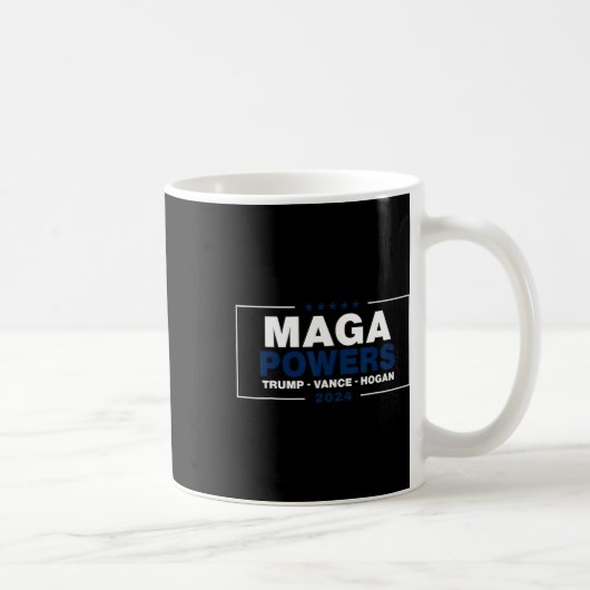 Mega Powers Trump Vance Hogan 2 Koffiemok (Rechts)