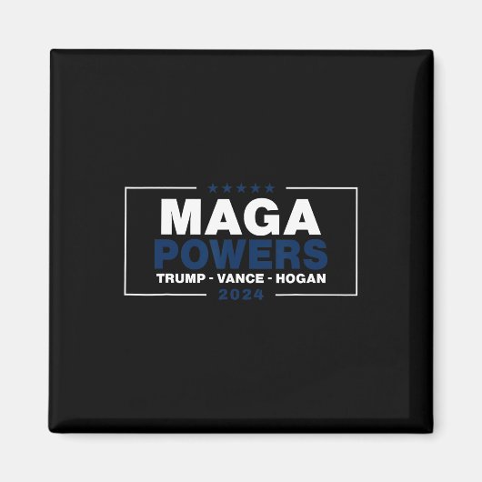 Mega Powers Trump Vance Hogan 2 Magneet (Voorkant)