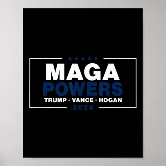Mega Powers Trump Vance Hogan 2 Poster (Voorkant)