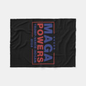 Mega Powers Trump Vance Hogan 3 Fleece Deken (Voorkant (Horizontaal))