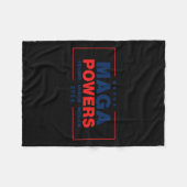 Mega Powers Trump Vance Hogan Fleece Deken (Voorkant (Horizontaal))