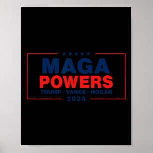 Mega Powers Trump Vance Hogan Poster