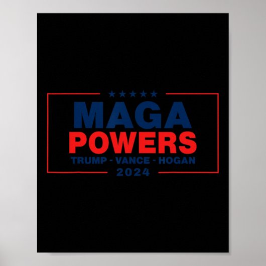 Mega Powers Trump Vance Hogan Poster (Voorkant)