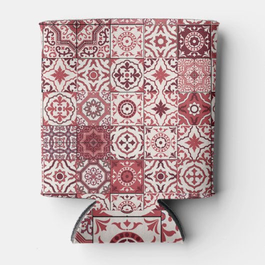 Mega prachtig Marokkaans patchwork patroon Blikjeskoeler (Voorkant)