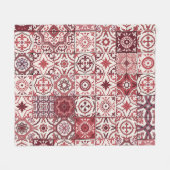 Mega prachtig Marokkaans patchwork patroon Fleece Deken (Voorkant (Horizontaal))