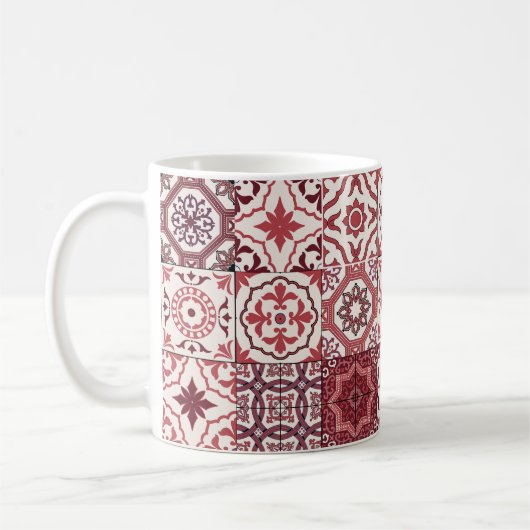 Mega prachtig Marokkaans patchwork patroon Koffiemok (Links)