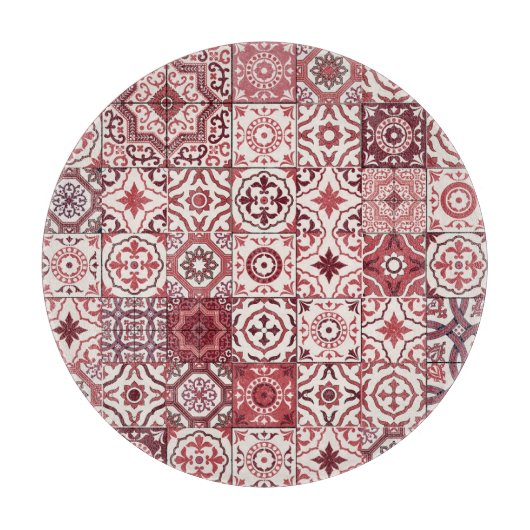 Mega prachtig Marokkaans patchwork patroon Snijplank (Voorkant)