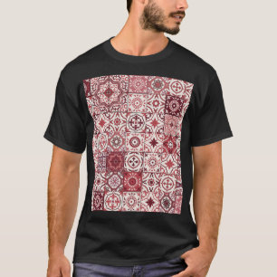 Mega prachtig Marokkaans patchwork patroon T-shirt