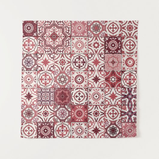 Mega prachtig Marokkaans patchwork patroon Wandkleed (Voorkant)