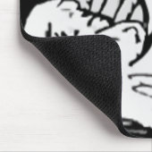 Mega rage komische kant muismat (Hoek)