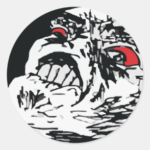 Mega Rage Ronde Sticker