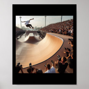 Mega Rampa Brazilië. Skateboardwedstrijd Skateboar Poster