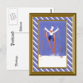 Mega Skis! Briefkaart (Voorkant / Achterkant)