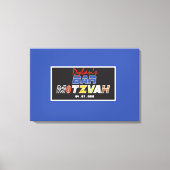 MEGA SPORTS Bar Bat Mitzvah Uitnodiging Canvas Afdruk (Voorkant)