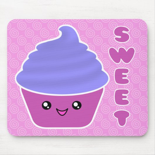 Mega Sweet Kawaii Cupcake Muismat (Voorkant)