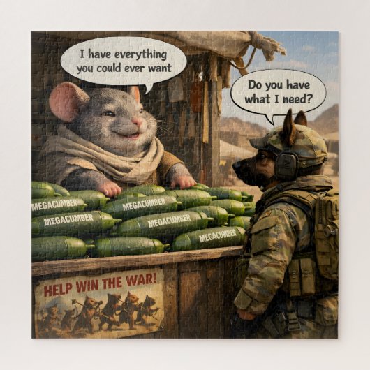 Mega tactical jigsaw puzzle legpuzzel (Verticaal)