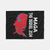 Mega The Sequel President Trump 2024 Verkiezingska Fleece Deken (Voorkant (Horizontaal))