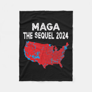 Mega The Sequel President Trump 2024 Verkiezingska Fleece Deken