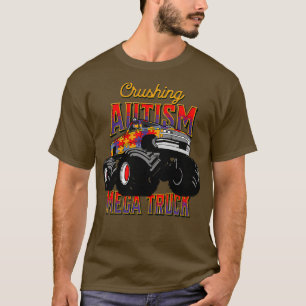 Mega Truck Crushing Autism Awareness Kinder Autism T-shirt