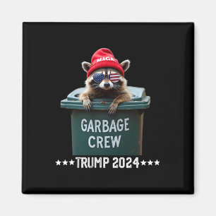 Mega Wasbeer Afvalploeg Trump 2024  Magneet